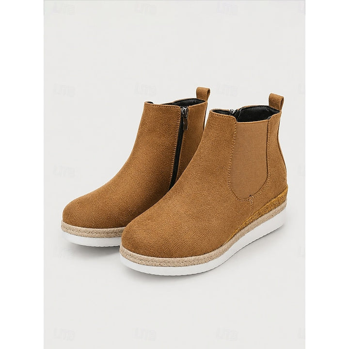 Della | Wedge Chelsea Ankle Boots