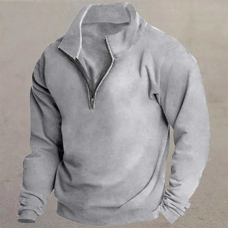 Garrett | Quarter-Zip Standing Collar Sweatshirt