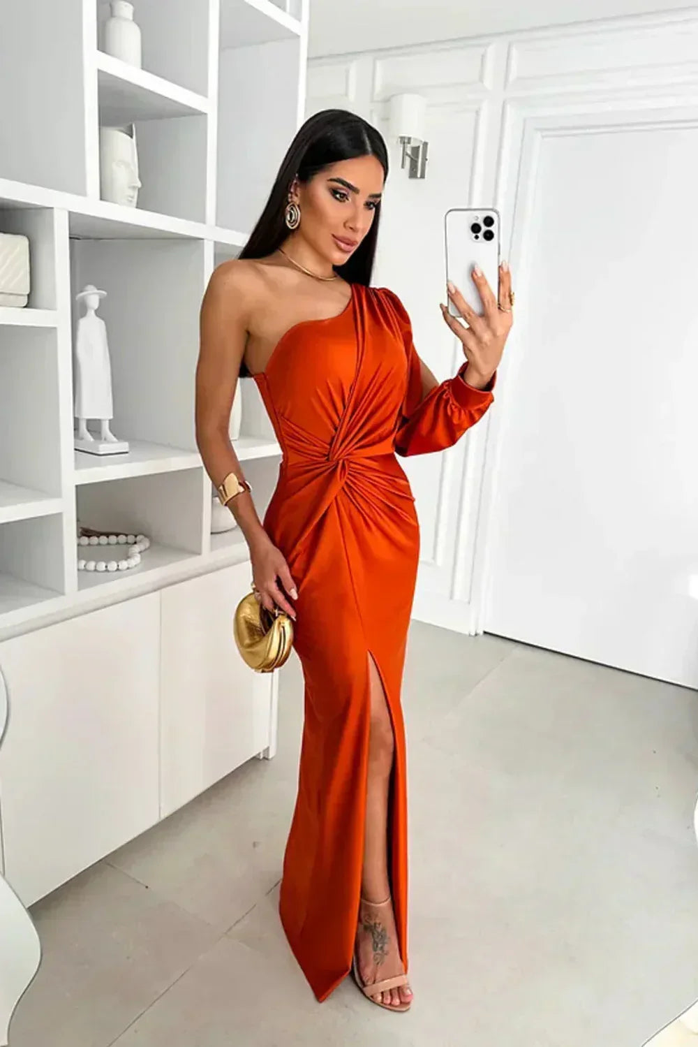 Samantha | Elegant One-Shoulder Evening Dress