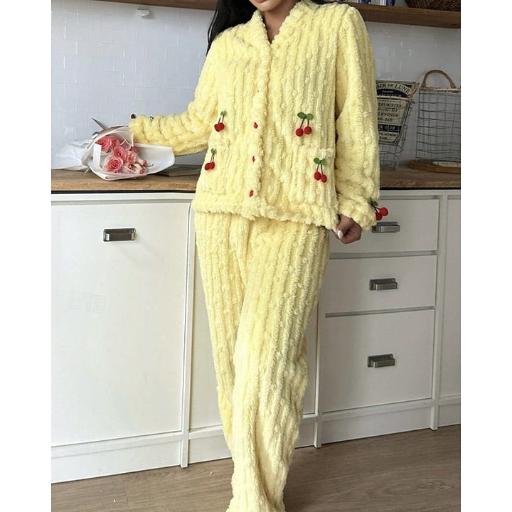 Annette | Cozy Cherry Two-Piece Set