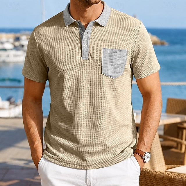 Ethan | Contrast Pocket Polo Shirt