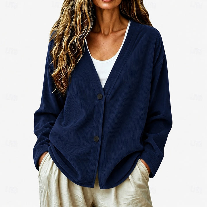 Rosamund | Relaxed Button-Front Cardigan