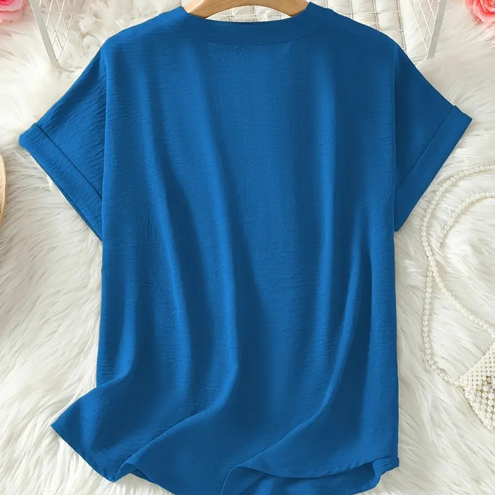 Daniela | Stylish Mid Sleeve V-Neck Blouse