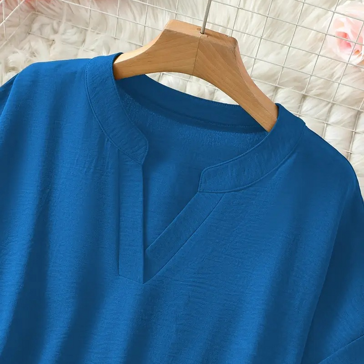 Daniela | Stylish Mid Sleeve V-Neck Blouse