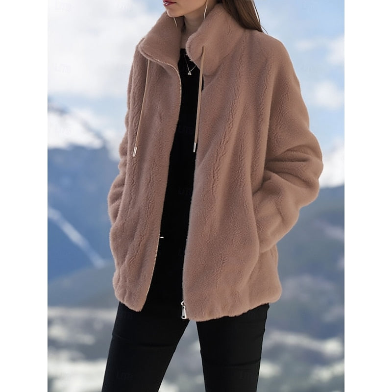 Daphne | Cozy Stand-Collar Zip Jacket
