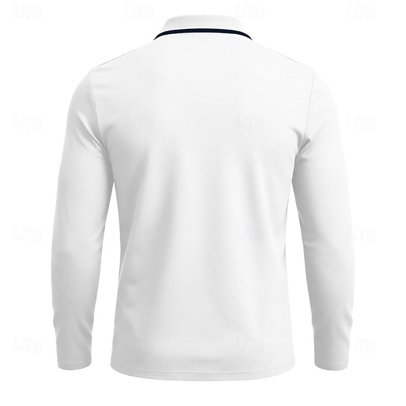 Sheldon | Quarter-Zip Long Sleeve Polo Shirt