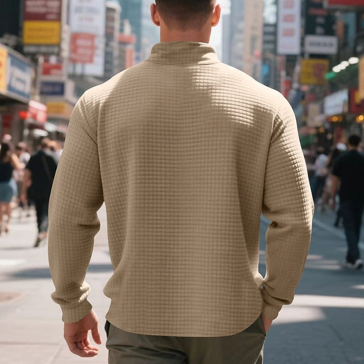 Rylan | Quarter-Zip Waffle-Textured Sweater