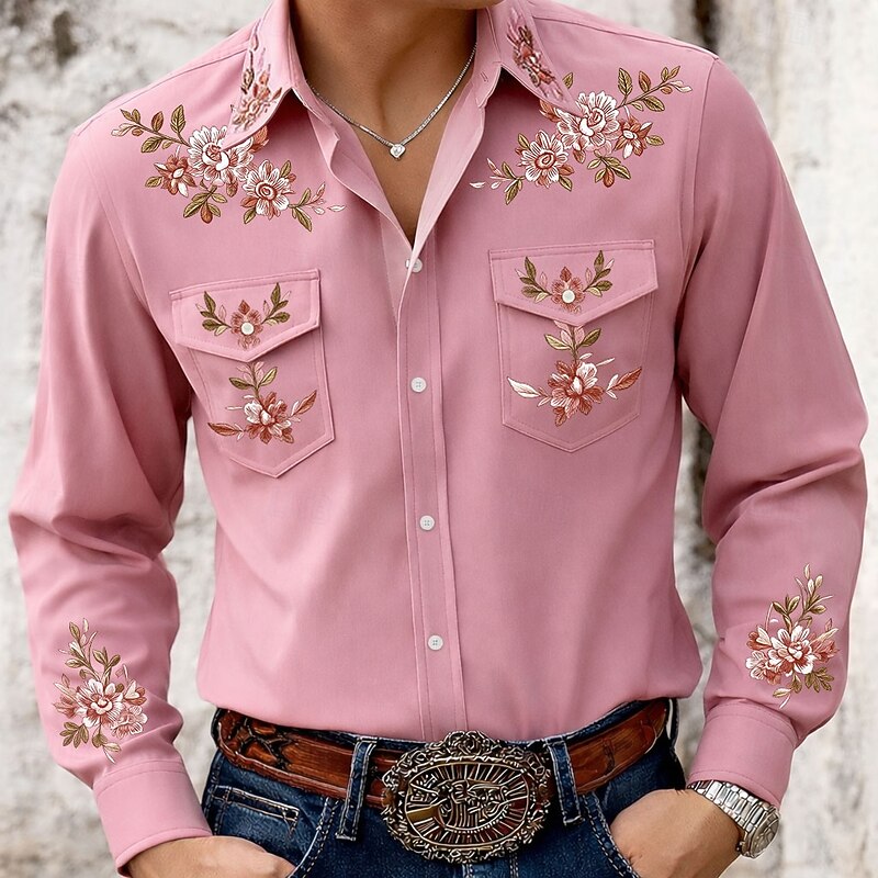 Wyatt | Embroidered Western Shirt