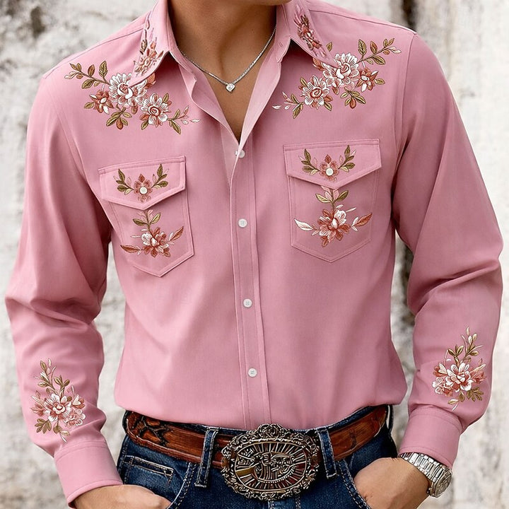 Wyatt | Embroidered Western Shirt