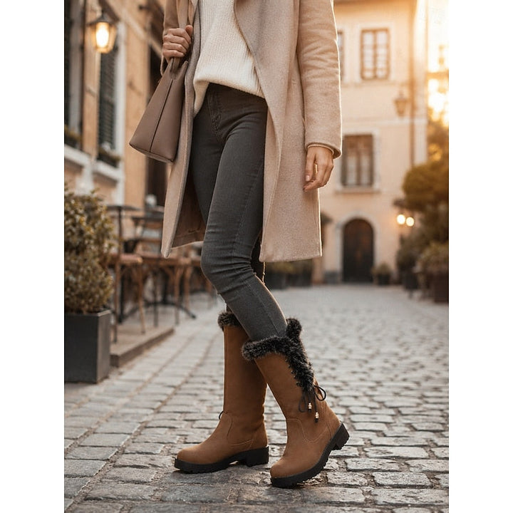 Ingrid | Lace-Up Knee-High Winter Boots