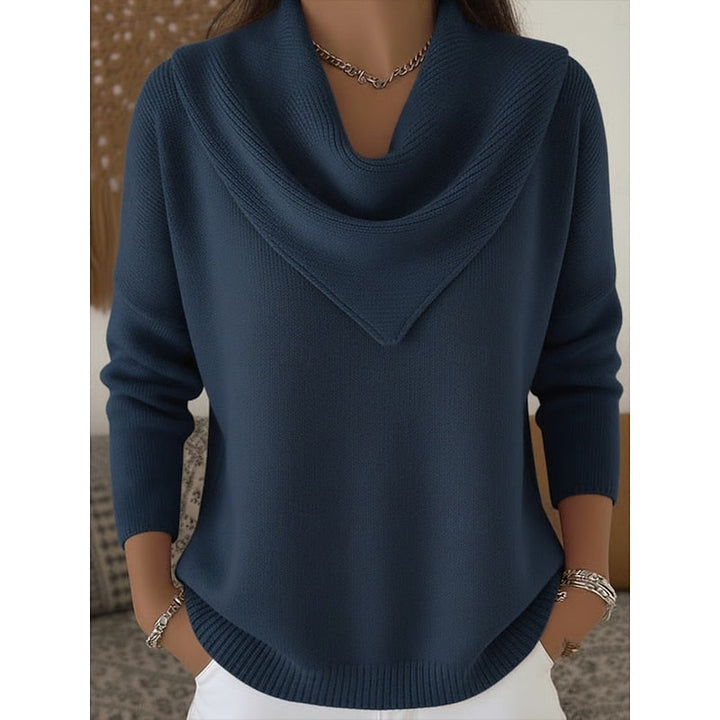 Isla | Draped Cowl Neck Sweater