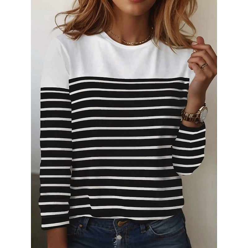 Penelope | Striped Long-Sleeve Top