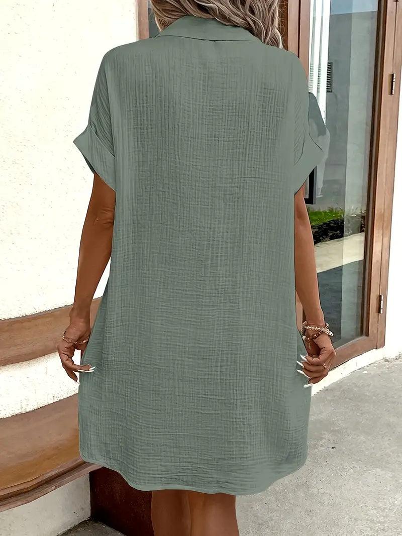 Genevra | Timeless V-Neck Blouse Dress