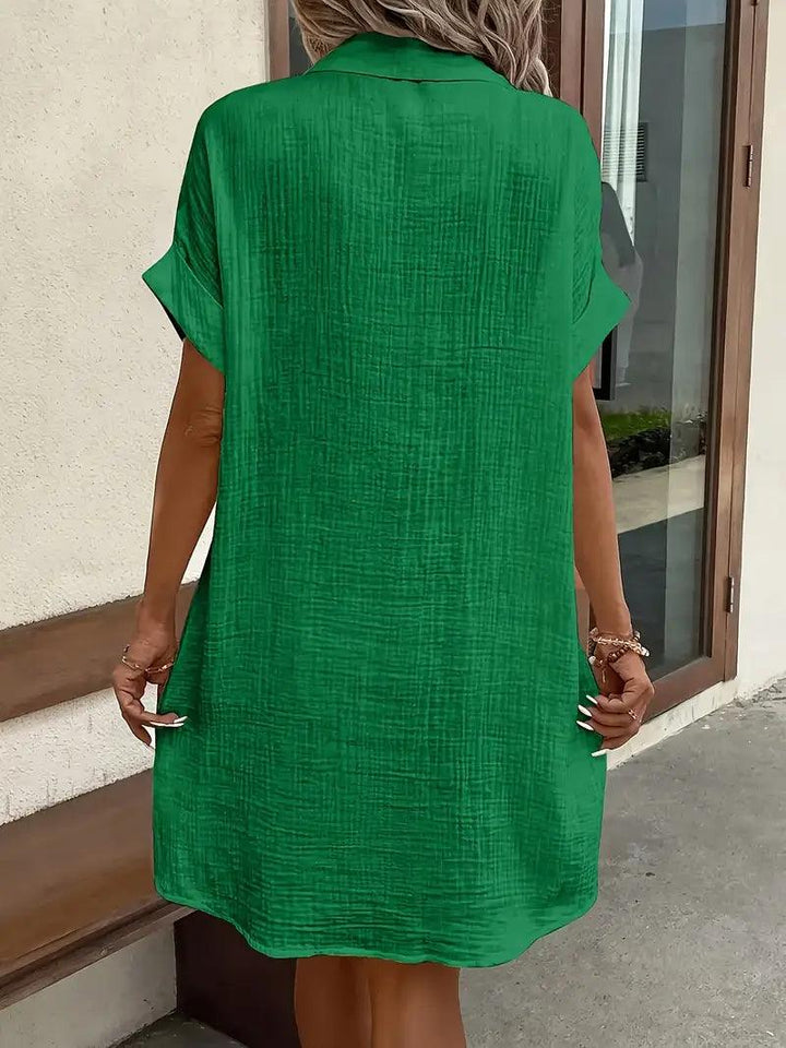 Genevra | Timeless V-Neck Blouse Dress