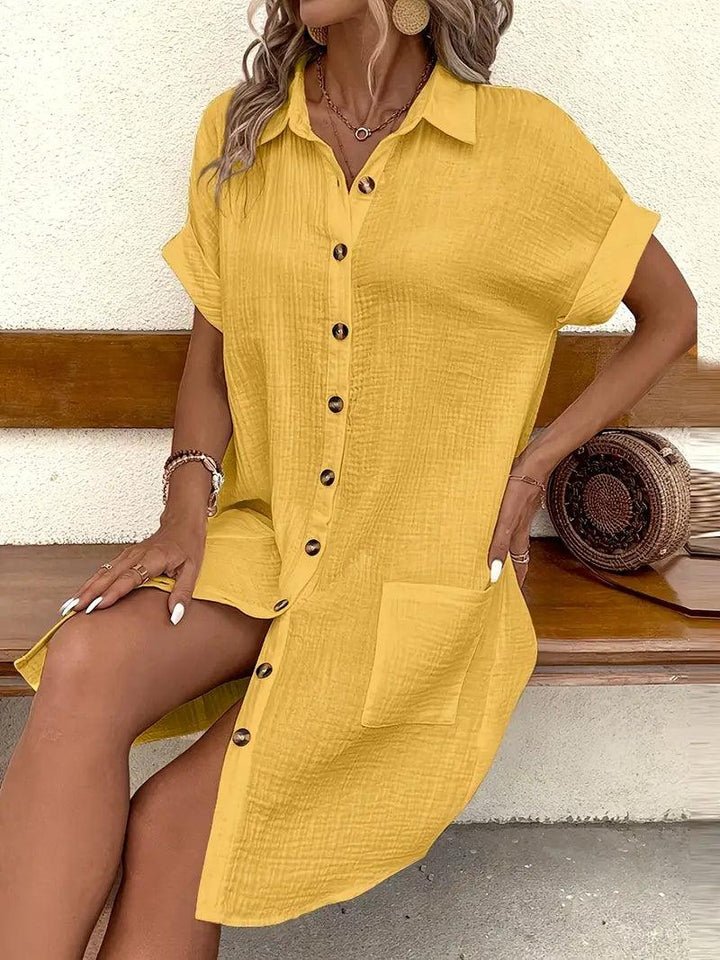 Genevra | Timeless V-Neck Blouse Dress