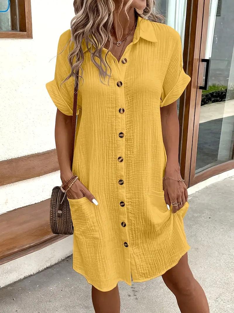 Genevra | Timeless V-Neck Blouse Dress