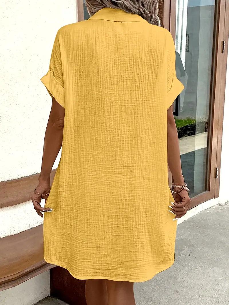 Genevra | Timeless V-Neck Blouse Dress