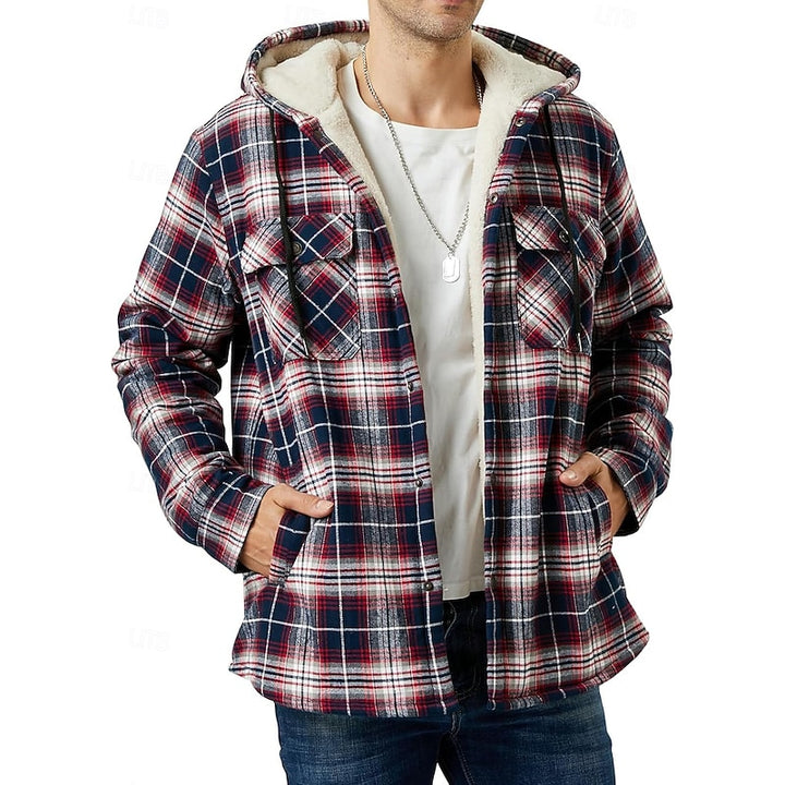 Chandler | Hooded Plaid Shacket
