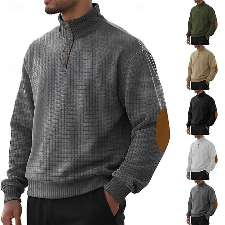 Nash | Button-Neck Pullover Sweater