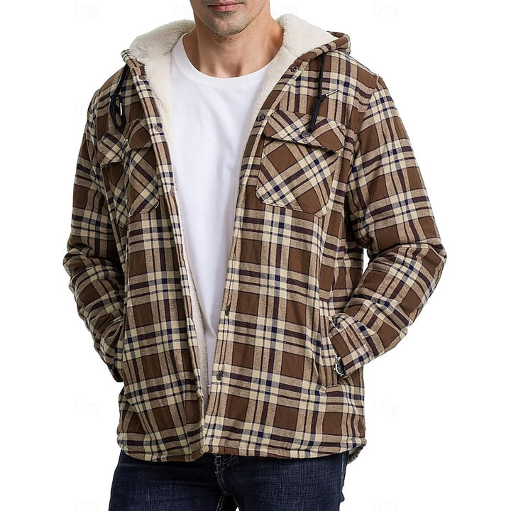 Chandler | Hooded Plaid Shacket