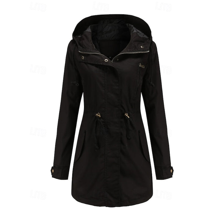 Annabelle | Hooded Drawstring Trench Coat