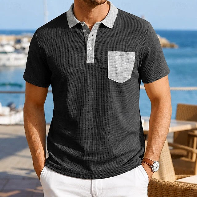 Ethan | Contrast Pocket Polo Shirt
