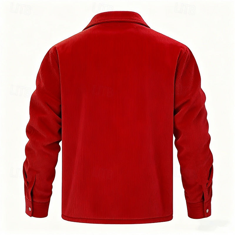 Alden | Ribbed Sherpa-Lined Jacket
