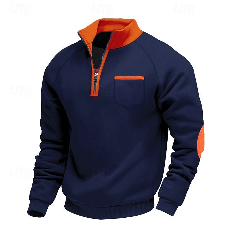 Hollis | Quarter-Zip Colour-Block Pullover