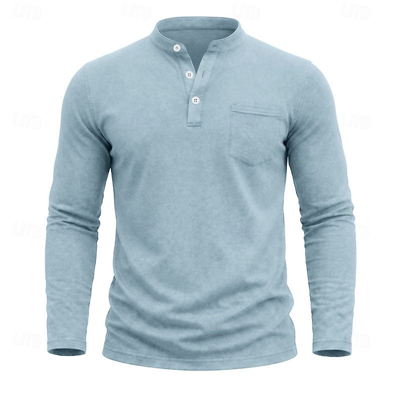 Russell | Long-Sleeve Henley Shirt