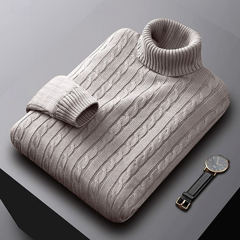 Ellery | Cable Knit Turtleneck Sweater