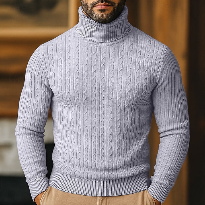 Tristan | Cable-Knit Turtleneck Sweater