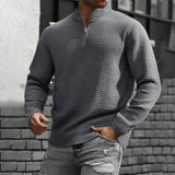 Rylan | Quarter-Zip Waffle-Textured Sweater