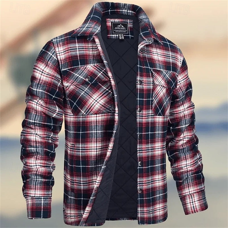 Bram | Insulated Plaid Shirt Jacket