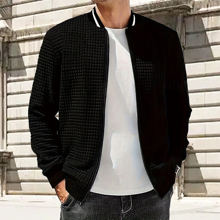 Wyatt | Textured Stand-Collar Jacket