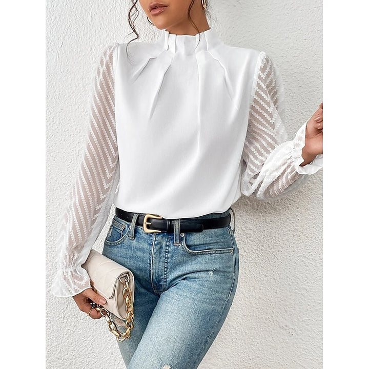 Odette | Elegant High-Neck Blouse