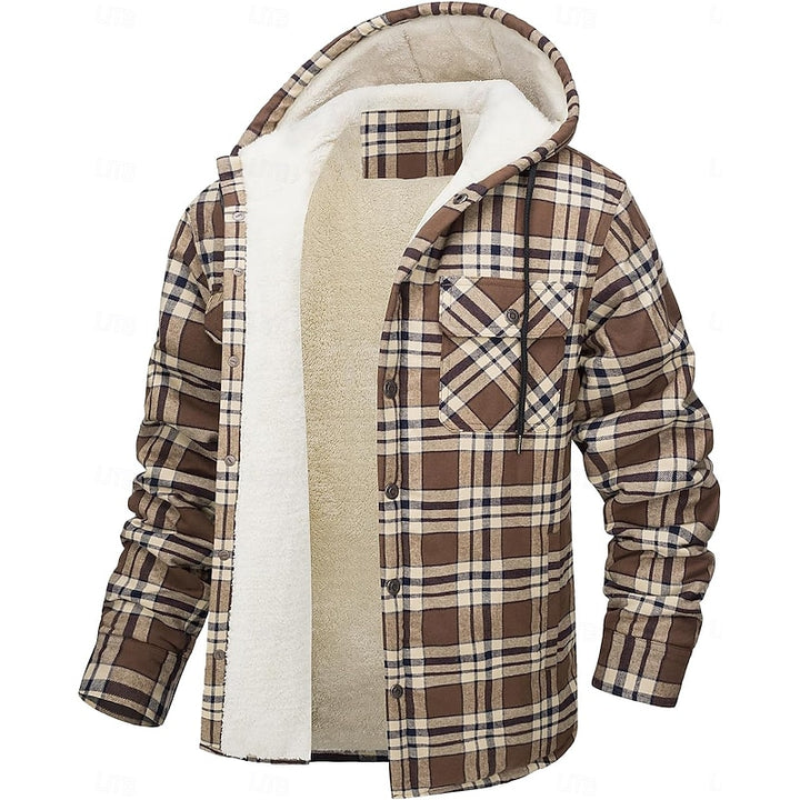 Chandler | Hooded Plaid Shacket