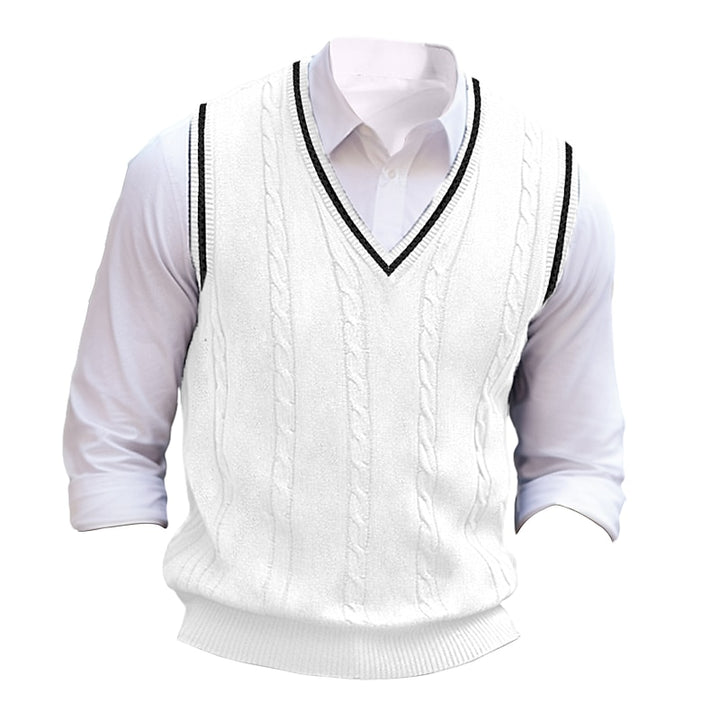 Clifton | Cable-Knit V-Neck Sweater Vest