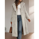 Verity | Plush Hooded Longline Coat