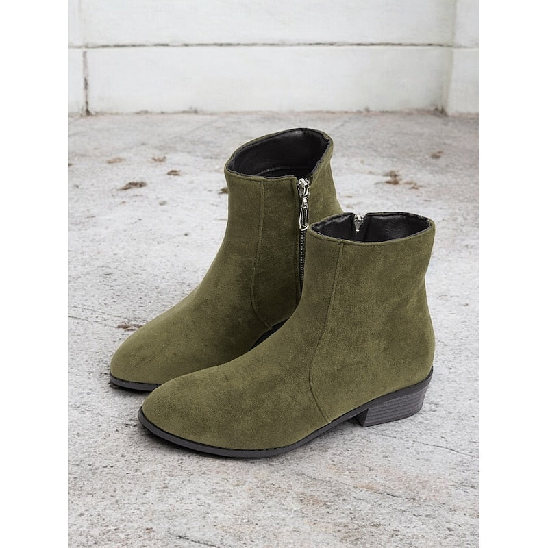 Georgia | Sleek Side-Zip Ankle Boots