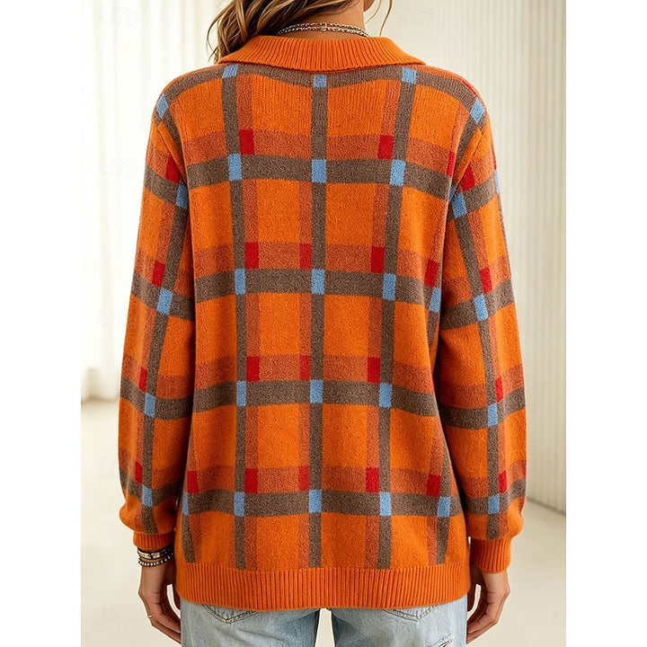 Gemma | Checked Button-Front Cardigan