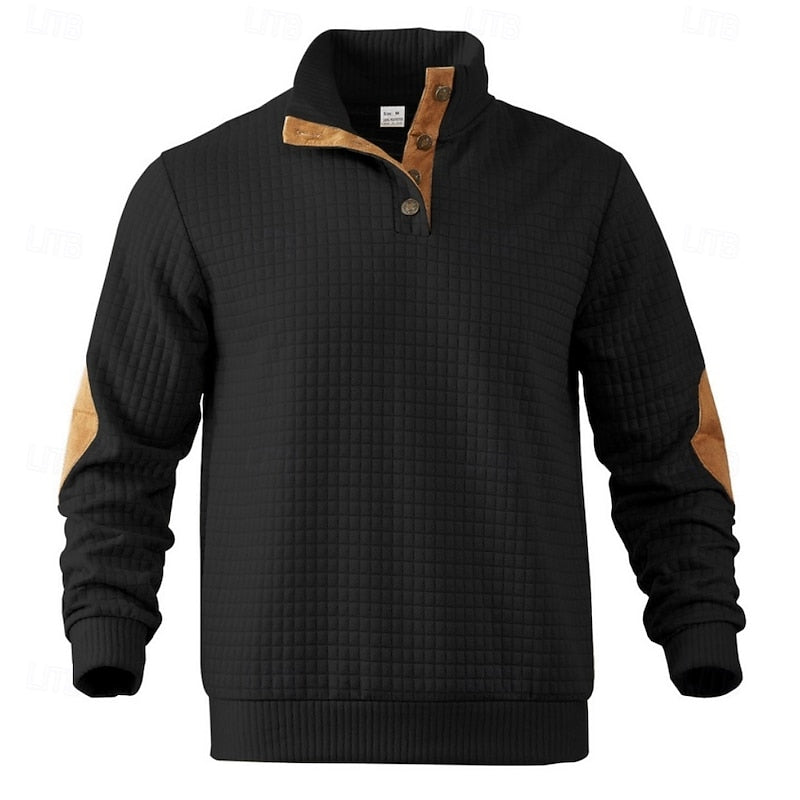 Nash | Button-Neck Pullover Sweater