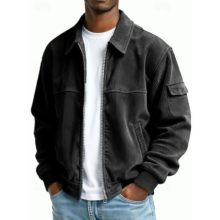 Ellis | Ribbed Zip-Up Jacket