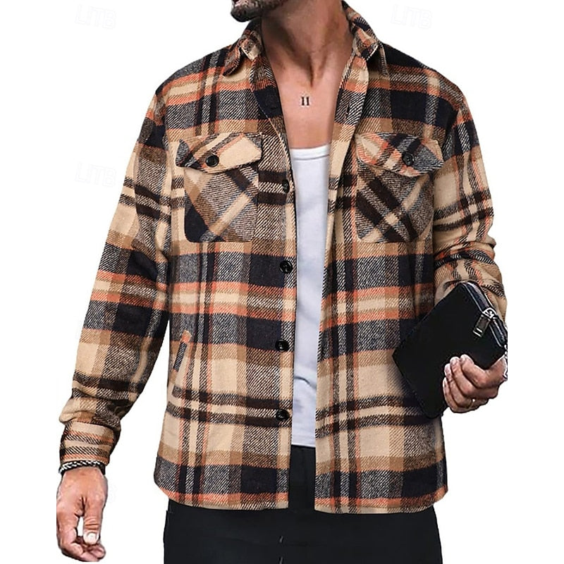 Callan | Rugged Plaid Shirt Jacket