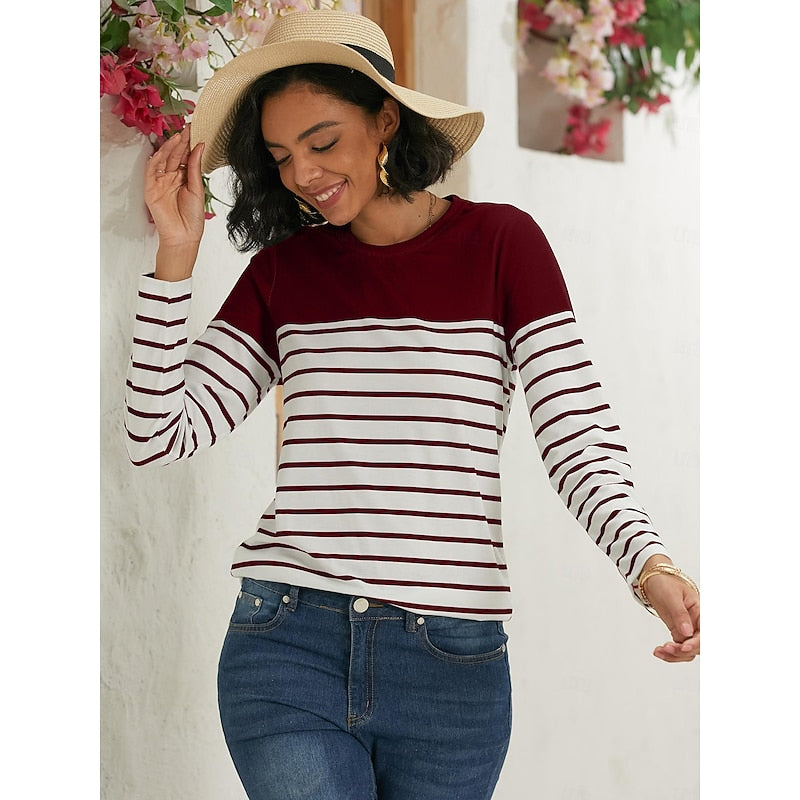 Penelope | Striped Long-Sleeve Top