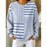 Felicity | Striped Patchwork Sweatshirt