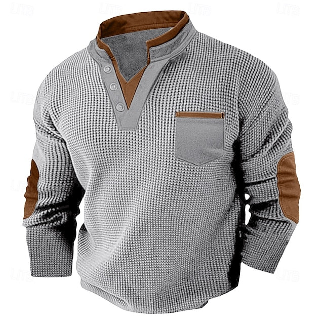 Victor | Textured Collar Sweatshirt