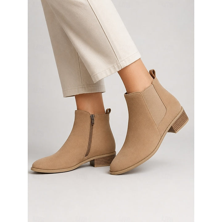 Faye | Pointed-Toe Block Heel Ankle Boots