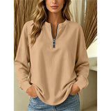 Gabrielle | Relaxed Quarter-Zip Top