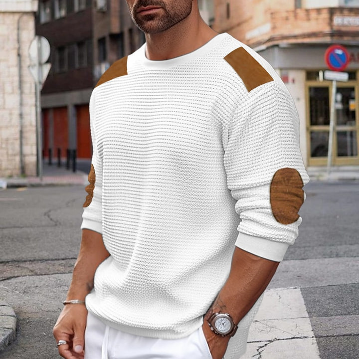 Anders | Patch-Detail Crewneck Sweater