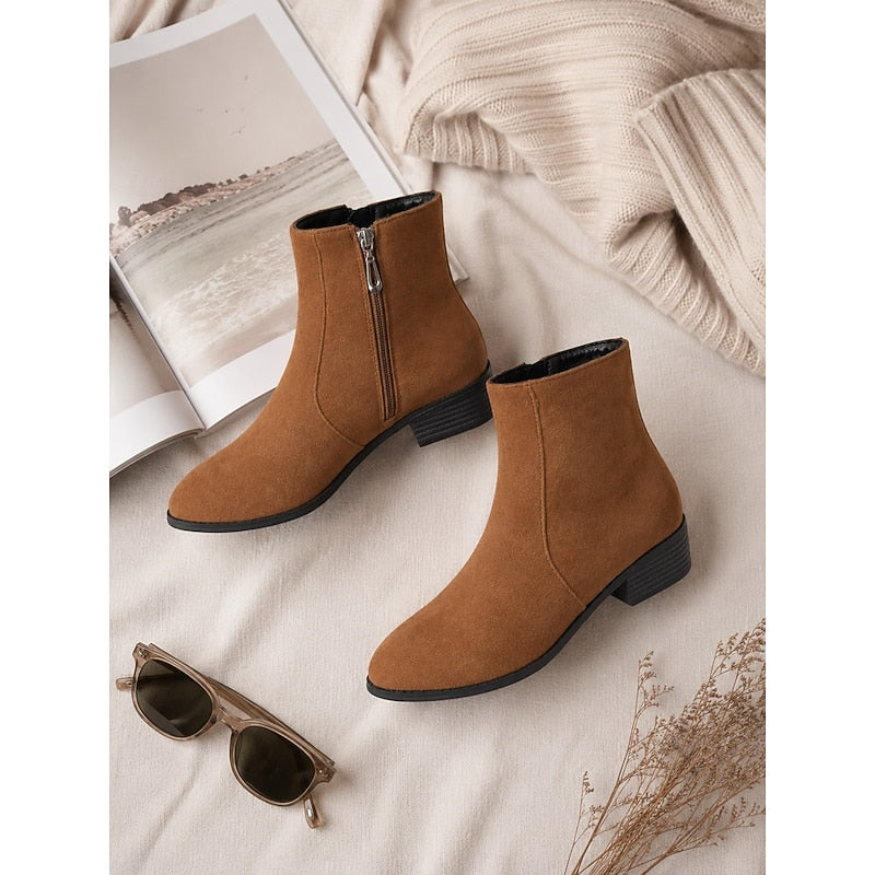 Georgia | Sleek Side-Zip Ankle Boots